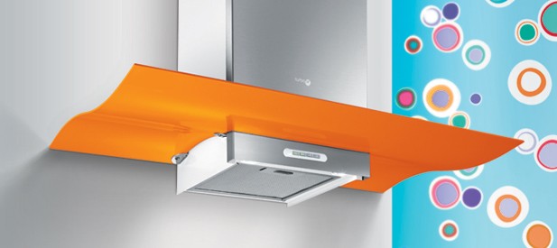 Elica Elba Orange Turboair Cooker Hood